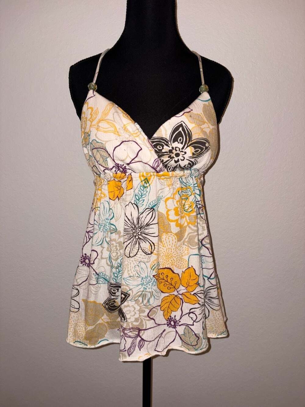 Self Esteem Y2K Floral Halter Top